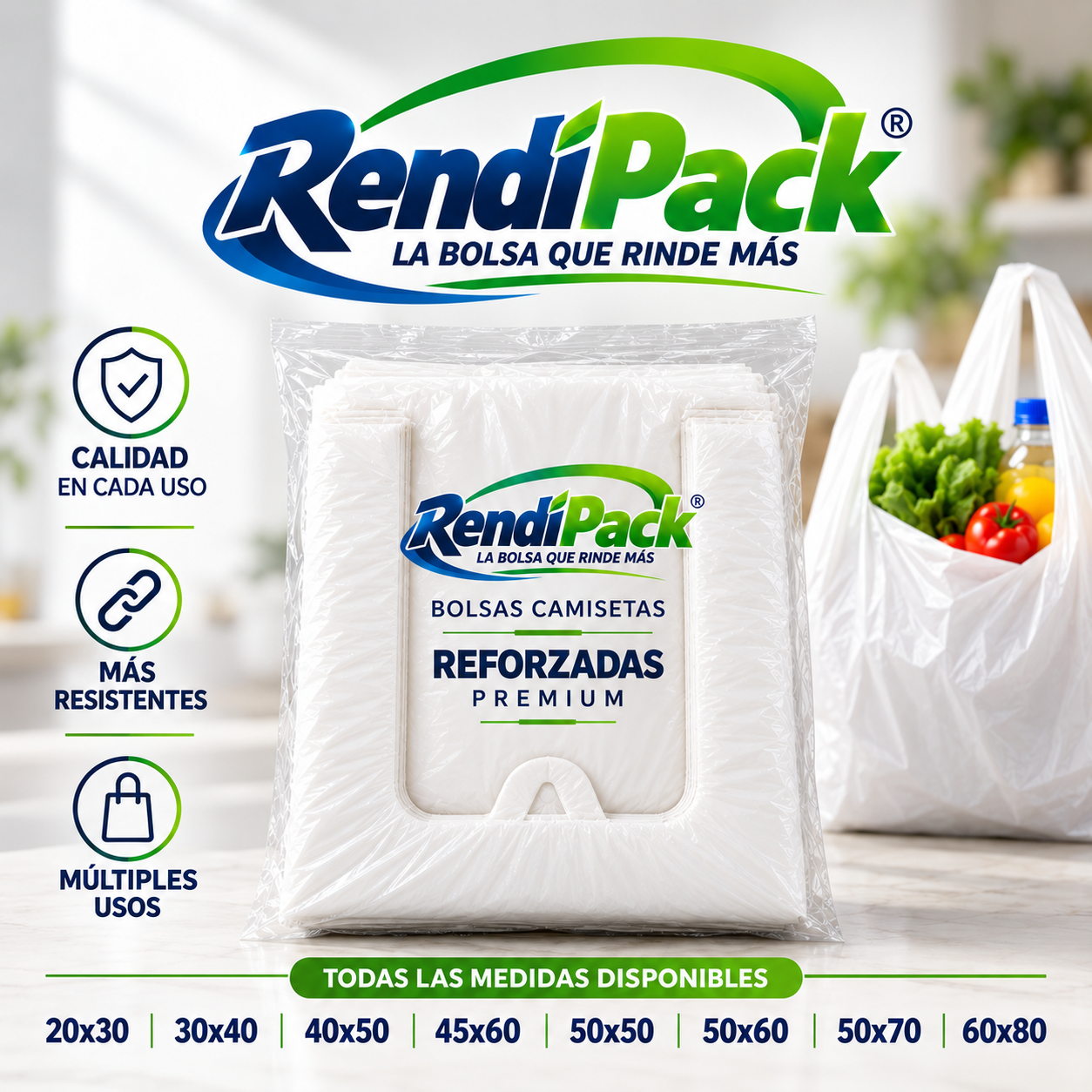BOLSAS CAMISETAS RENDIPACK